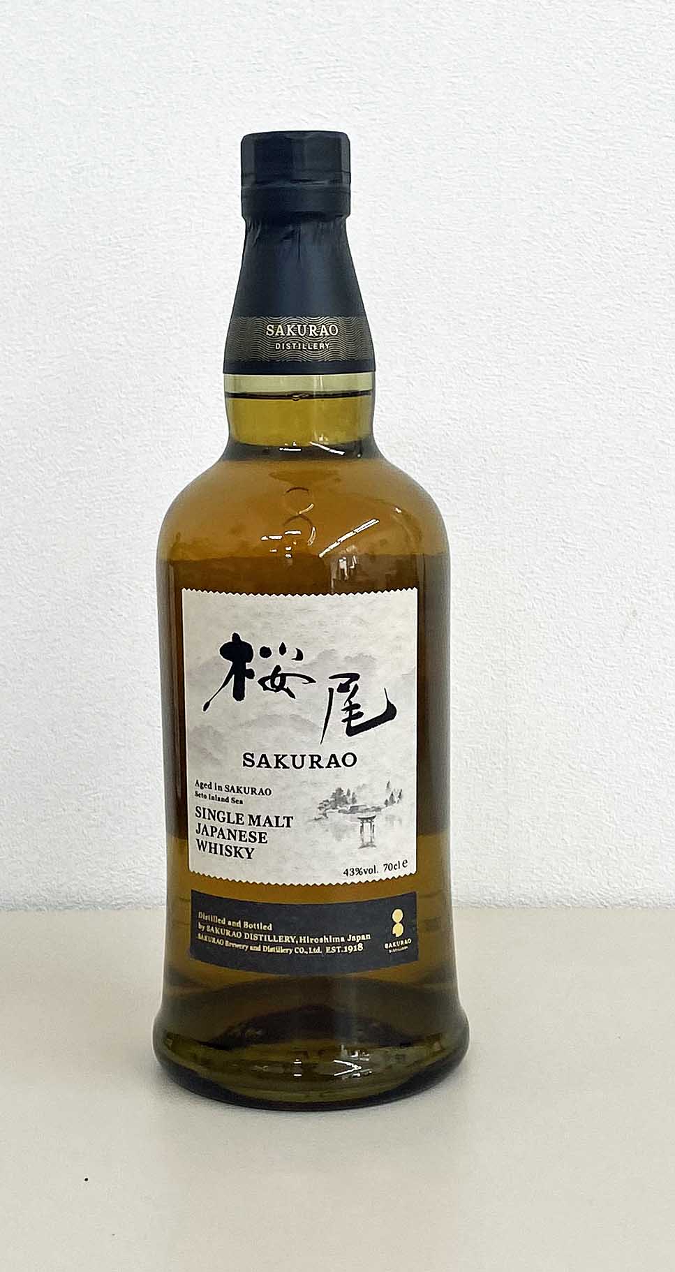 サクラオ）桜尾　シングルモルトウイスキー　43度　700ML